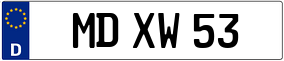 Trailer License Plate